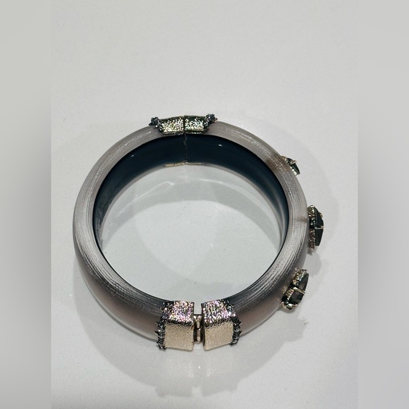 Alexis Bittar Grey Stone Studded Bracelet - Picture 10 of 11